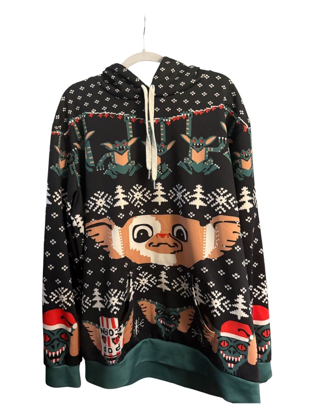 Gremlins Gizmo Ugly Christmas Sweater Hoodie XXL Holiday 80s Movie Retro